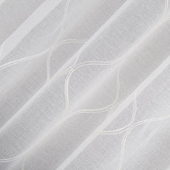 Portside Embroidered Trellis Sheer Curtains, 2-pack