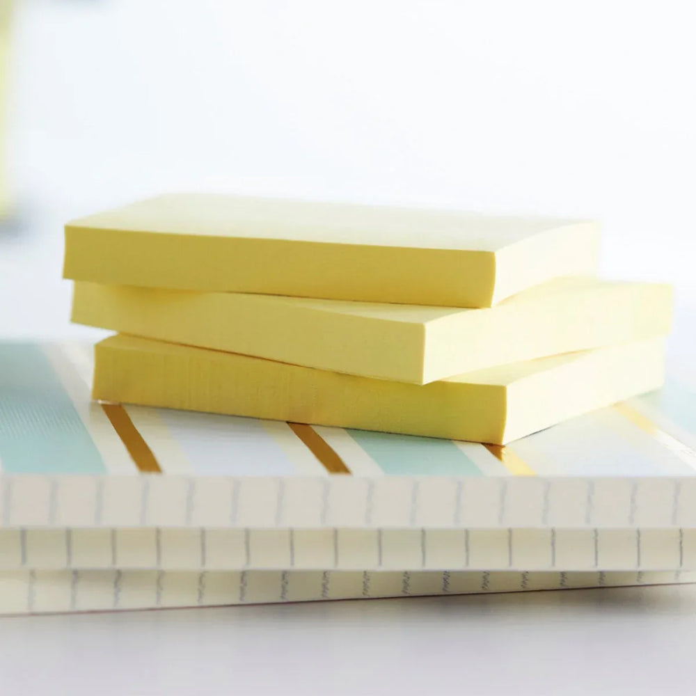 Post-it Notes, Canary Yellow, 3" x 3" 100 Sheets, 24 Pads - USA MEGA SHOP