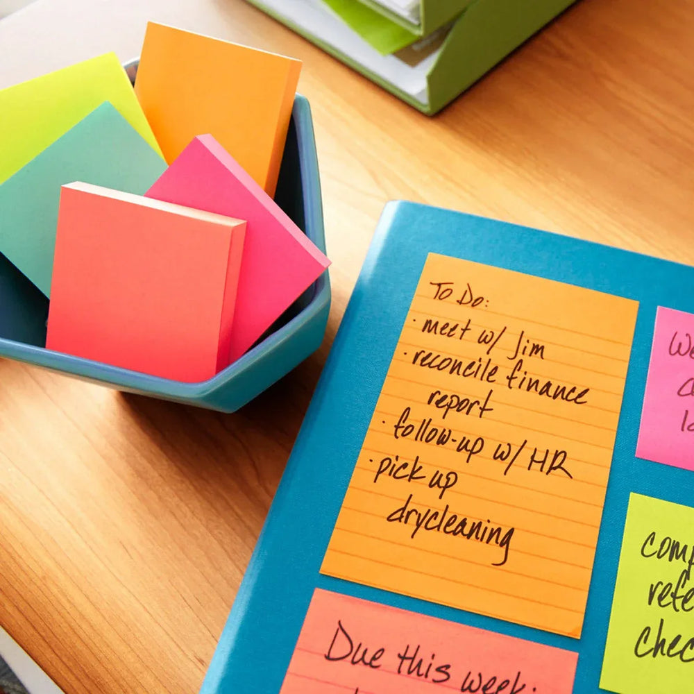 Post-it¬Æ Notes, 4 in. x 6 in. Assorted Colors, 100 Sheets, 5-pack - USA MEGA SHOP