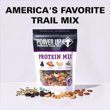 Power Up Protein Mix trail mix pouch with front label and slogan text