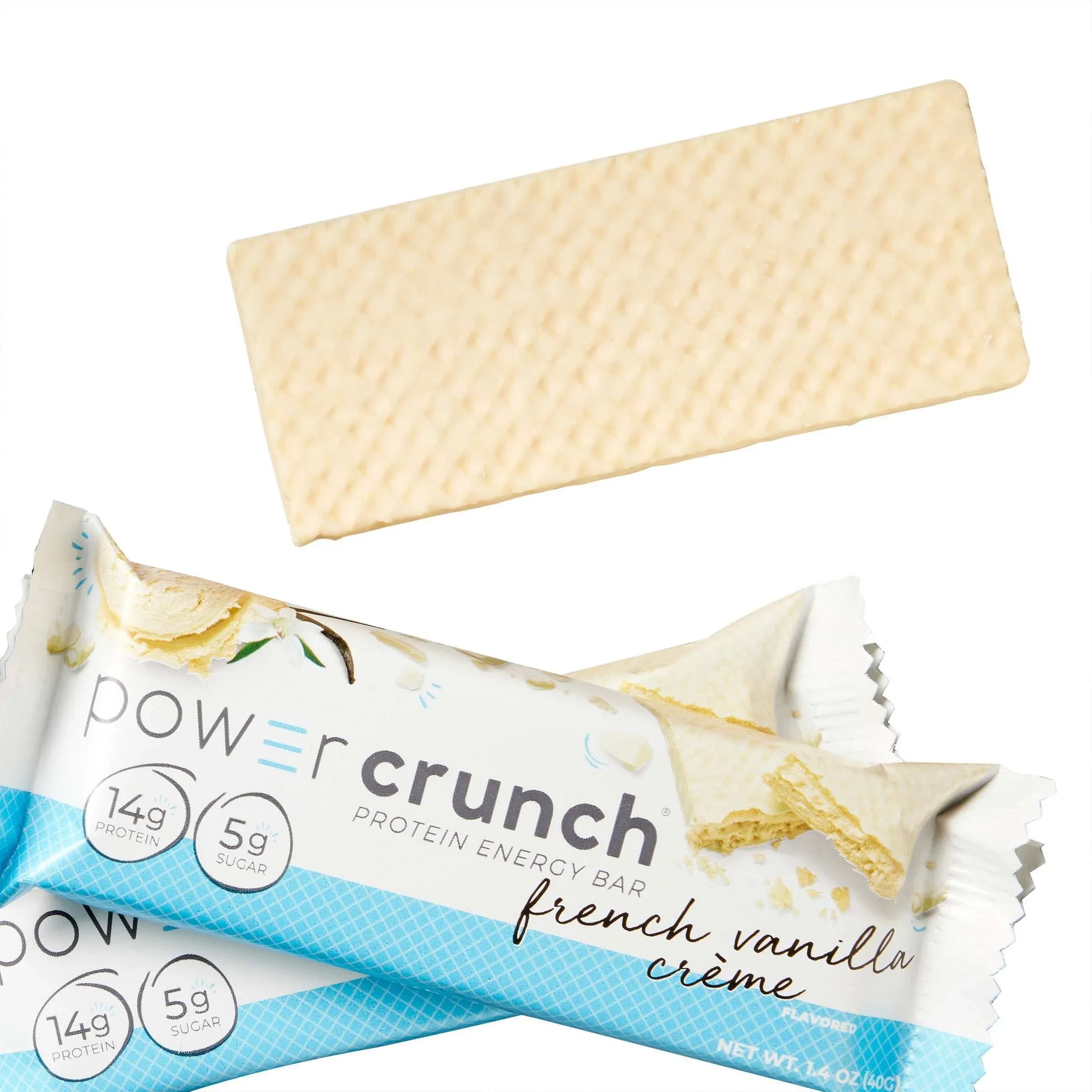 Power Crunch Protein Energy Bar, French Vanilla, 1.4 oz, 12-count - USA MEGA SHOP