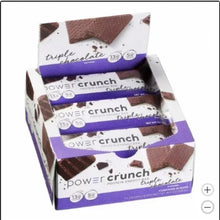 Triple chocolate protein energy bar multipack box with wrapped bars