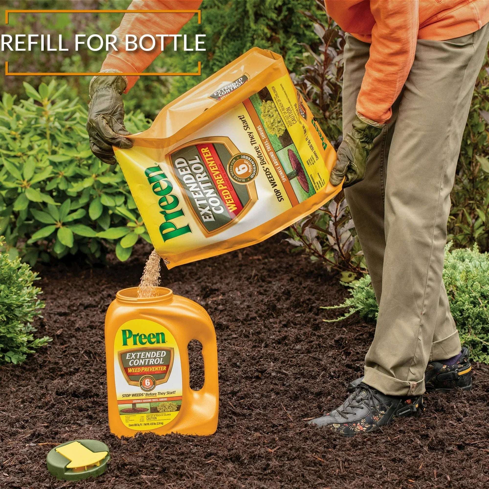 Preen Extended Control Weed Preventer - 10 lb. Bag - Covers 1,630 Sq. ft.
