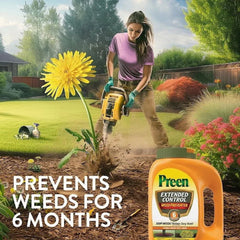 Preen Extended Control Weed Preventer - 4.93 lb. Bottle - Covers 805 sq. ft.