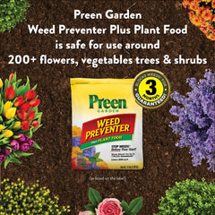 Preen Garden Weed Preventer Plus Plant Food - 13 lb. Bag - Covers 2,080 Sq. ft.