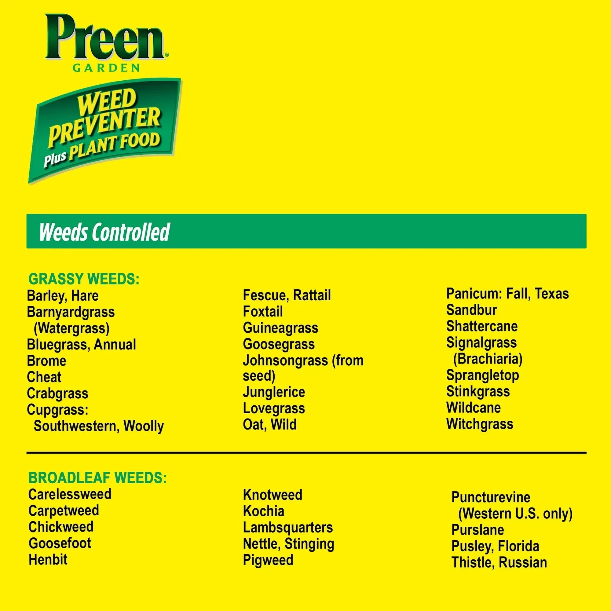 Preen Garden Weed Preventer Plus Plant Food - 13 lb. Bag - Covers 2,080 Sq. ft.