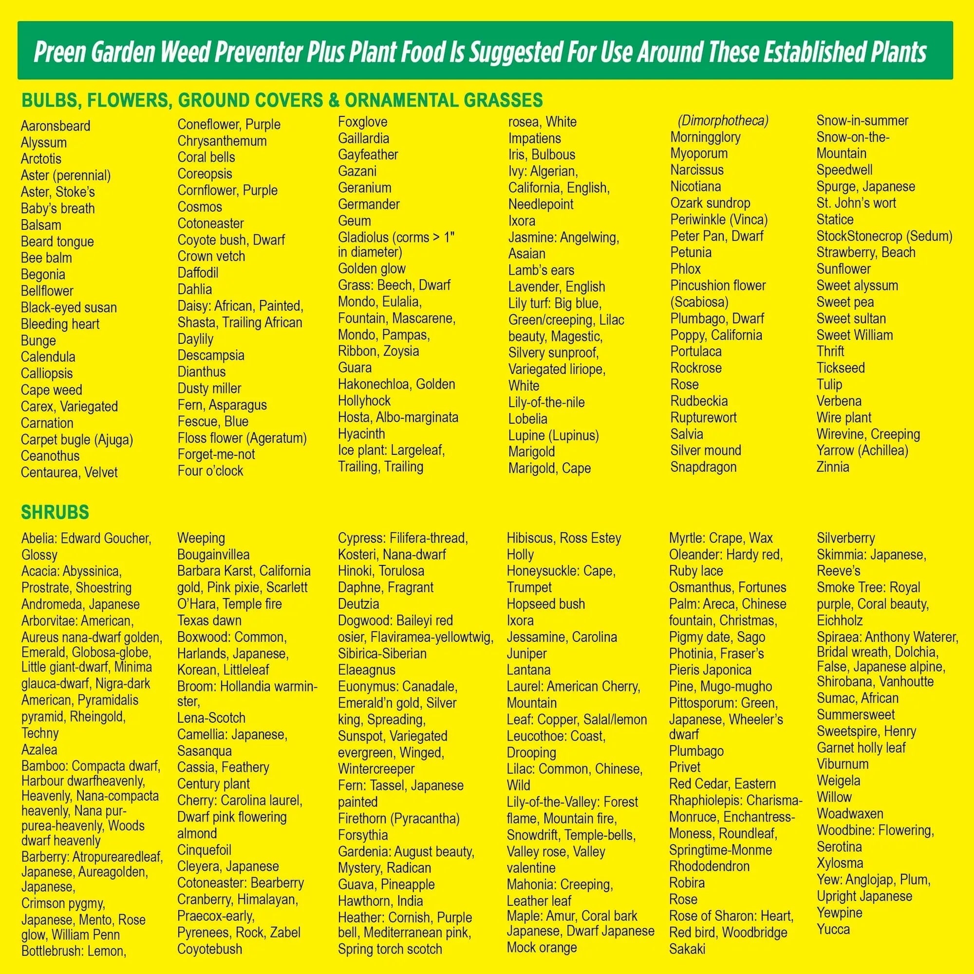 Preen Garden Weed Preventer Plus Plant Food - 13 lb. Bag - Covers 2,080 Sq. ft.
