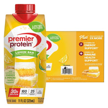 Protein shake 18-pack box, Lemon Bar flavor with energy and immune support