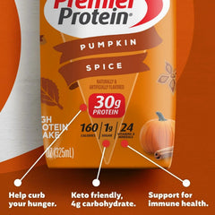 Premier Protein 30g High Protein Shake, Pumpkin Spice 11 fl. oz., 15 pk.