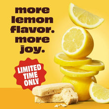 Lemon Bar flavor promotional graphic with limited time only badge