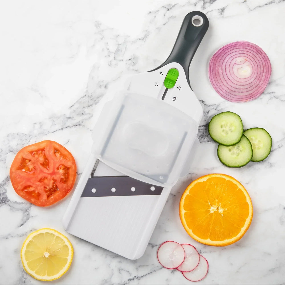 PrepSolutions Stainless Steel Blade Easy Adjustable Mandolin Slicer - USA MEGA SHOP