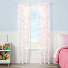 Bluey Dream Sheer Kids Drape, 38" x 84", White, BBC Studios