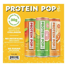 Clear RTD protein drink variety pack with four 30g protein cans