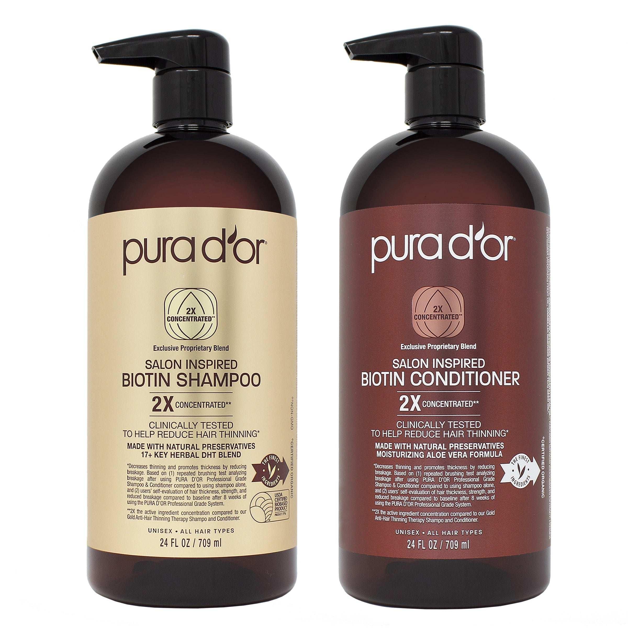 Pura d'or Salon Inspired Biotin Shampoo & Conditioner Set - USA MEGA SHOP