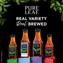 Pure Leaf real variety brewed tea bottles assortment with raspberry accents