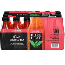 Raspberry real brewed tea bottle multipack, 18 x 16.9 fl oz