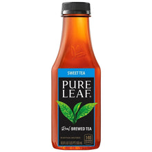 Pure Leaf sweet tea bottle with Sweet Tea label and leaf graphic