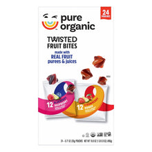 Pure Organic Twisted Fruit Bites, Variety Pack, 0.7 oz, 24-count