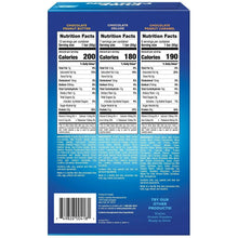 Back panel of Pure Protein 23-count variety box with Nutrition Facts and ingredients