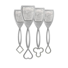 Wine purifier wands bundle with gray frames and heart-shaped charms