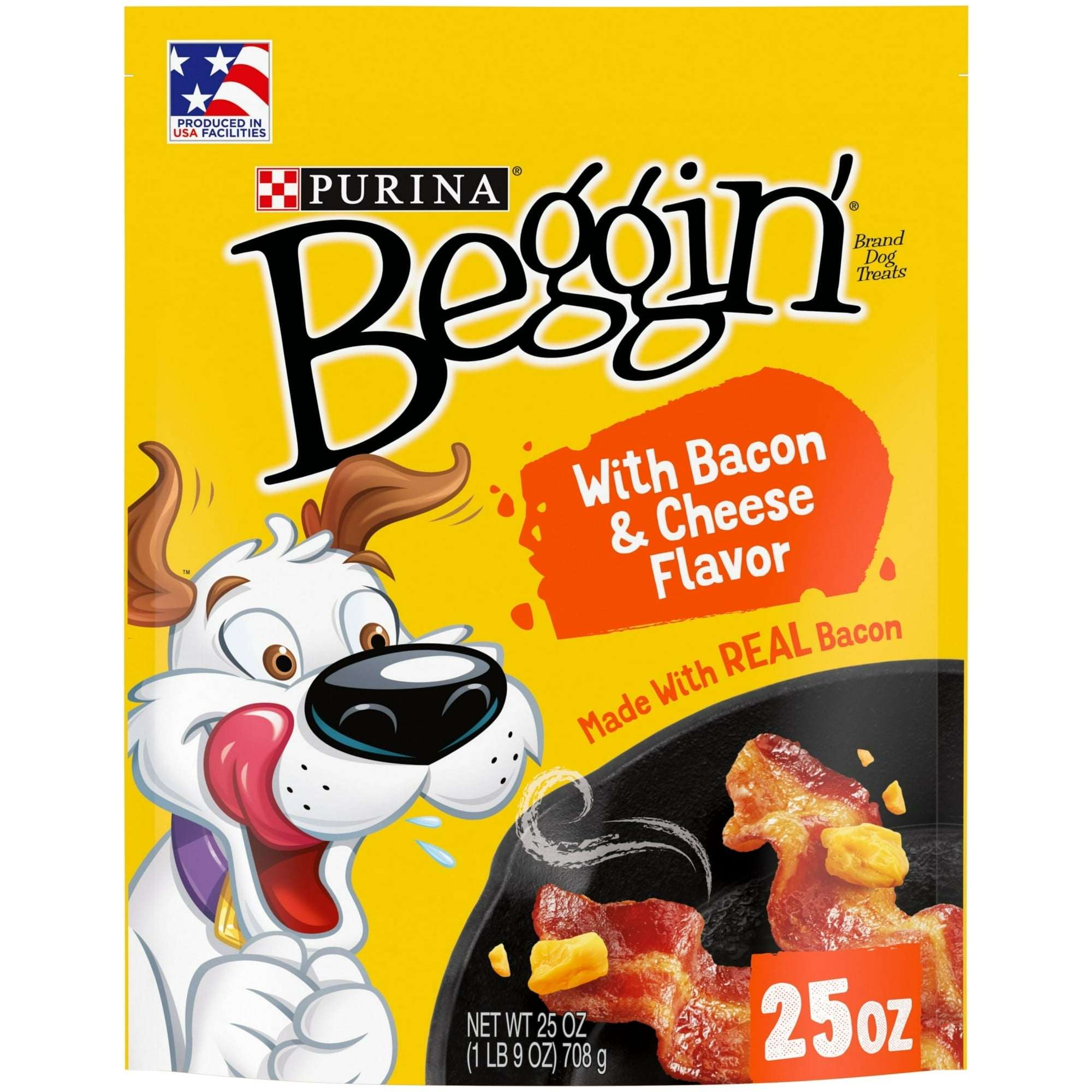 Purina Beggin Strips Dog Treats, Dog Training Treats, Original With Bacon - 25 oz. Pouch