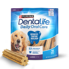 Purina DentaLife Daily Oral Care large dog dental treat pouch, blue, 18 count