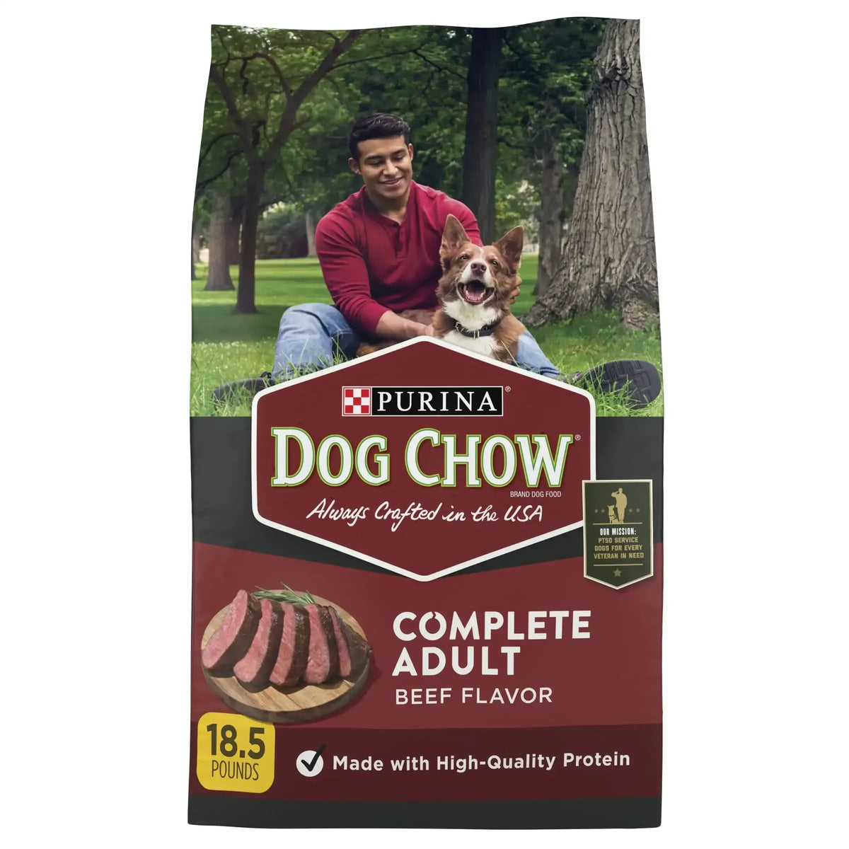 Purina Dog Chow Complete Adult Dry Dog Food, High Protein Real Beef - USA MEGA SHOP
