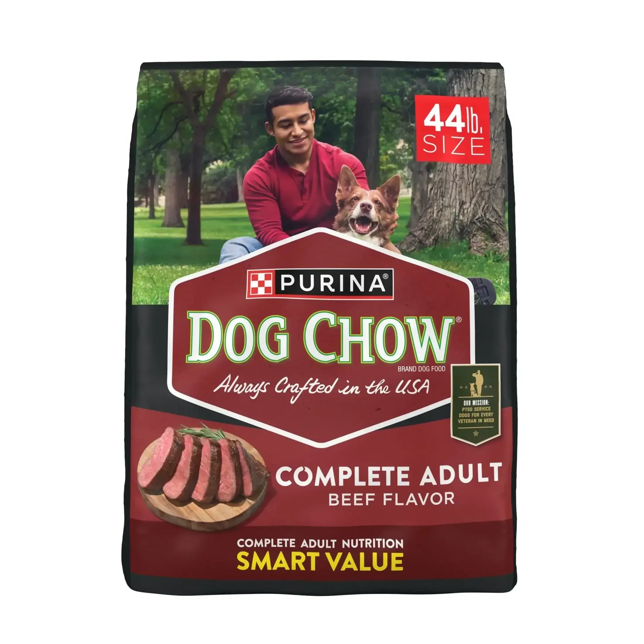 Purina Dog Chow Complete Adult Dry Dog Food, High Protein Real Beef
