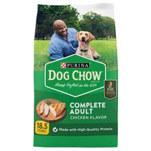 Purina Dog Chow dry dog food bag, Complete adult chicken flavor, 18.5 lb