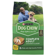 Purina Dog Chow dry dog food bag, complete adult chicken flavor, 18.5 lb