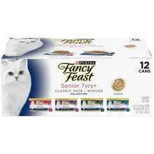 Senior pate wet cat food multipack, Purina Fancy Feast, 12 cans