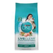 Dry cat food bag with chicken formula, 3 lb size