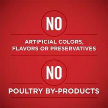 No label for artificial colors, flavors or preservatives; no poultry by-products