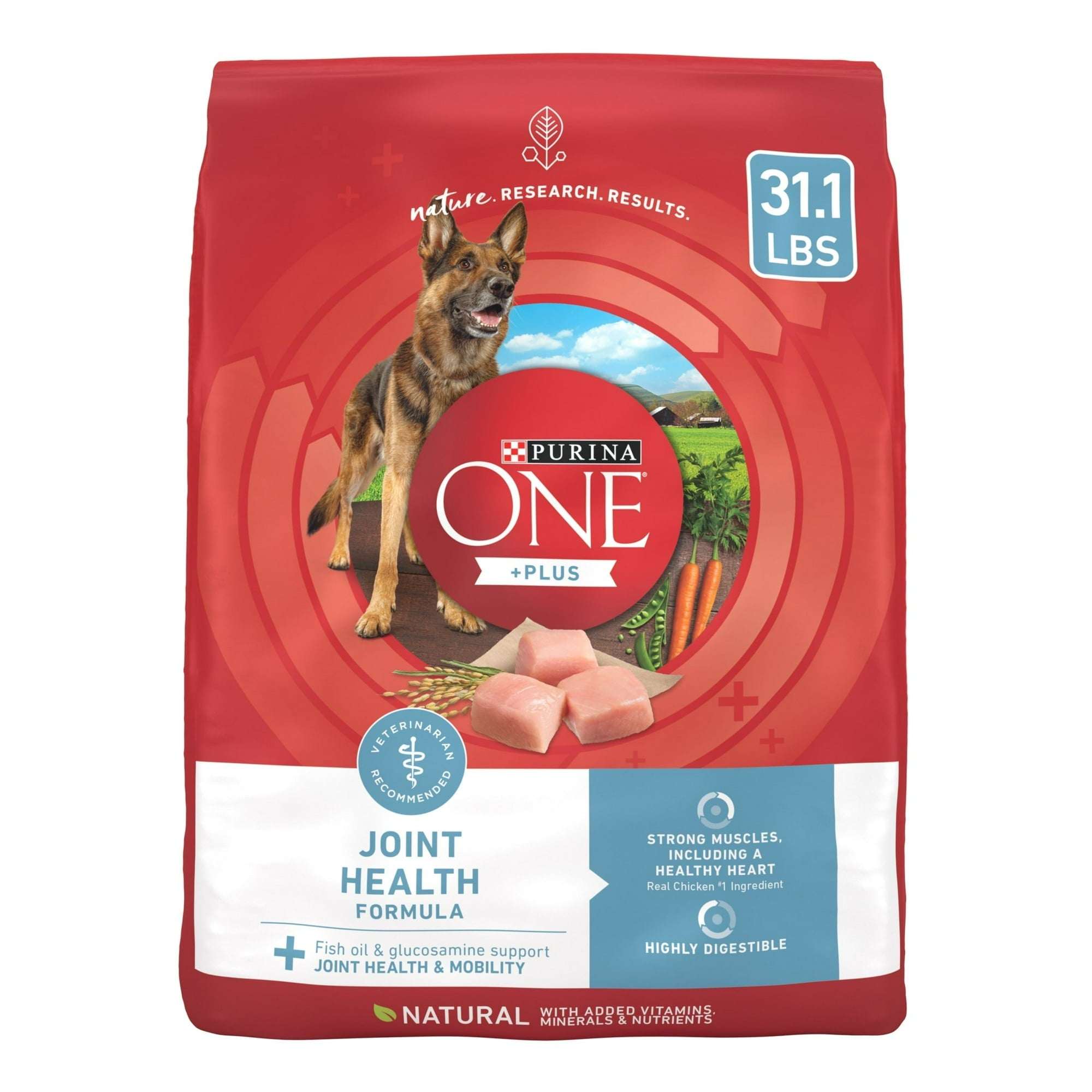 Purina One Plus Dry Dog Food Joint & Mobility Health, High Protein Chicken & Rice