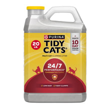 Purina Tidy Cats multi-cat clumping litter jug, 20 lb, yellow and red label