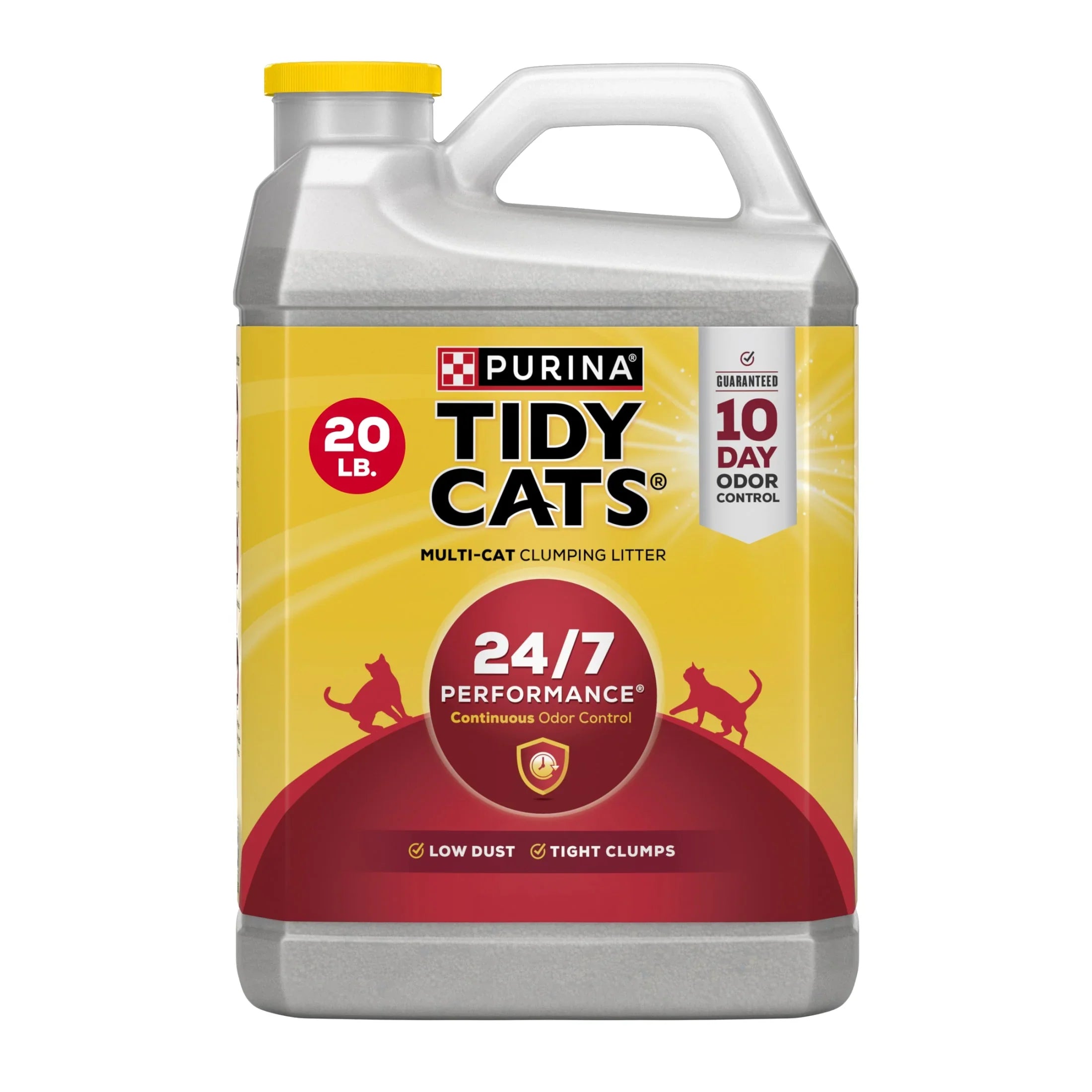Purina Tidy Cats 24/7 Clumping Cat Litter, Low Dust, Deodorizing, 20 lb. Jug