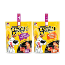 Purina Beggin' original with bacon dog treat pouches, 32 oz each