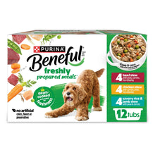 Purina Beneful freshly prepared meals wet dog food variety pack, 12 tubs