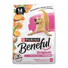 Purina Beneful Originals dry dog food bag with natural salmon, 14 lb