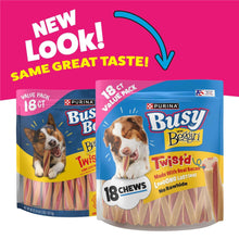 Purina Busy with Beggin Twist’d 18 ct pouch and 18 ct value pack bags