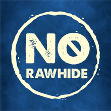 No rawhide graphic badge for dog chew treats, NO RAW HIDE seal