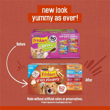 Cat food variety pack box on a before-and-after promotional panel