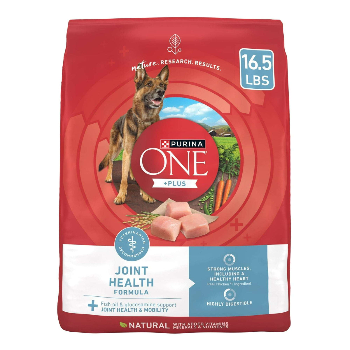 Purina One Plus Dry Dog Food Joint & Mobility Health, High Protein Chicken & Rice