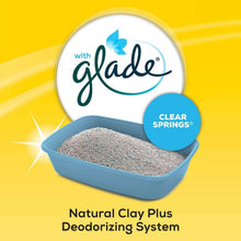 Cat clumping litter tray with gray litter, Natural Clay Plus deodorizing system
