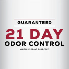 Purina Tidy Cats guaranteed 21 day odor control label on cat litter packaging