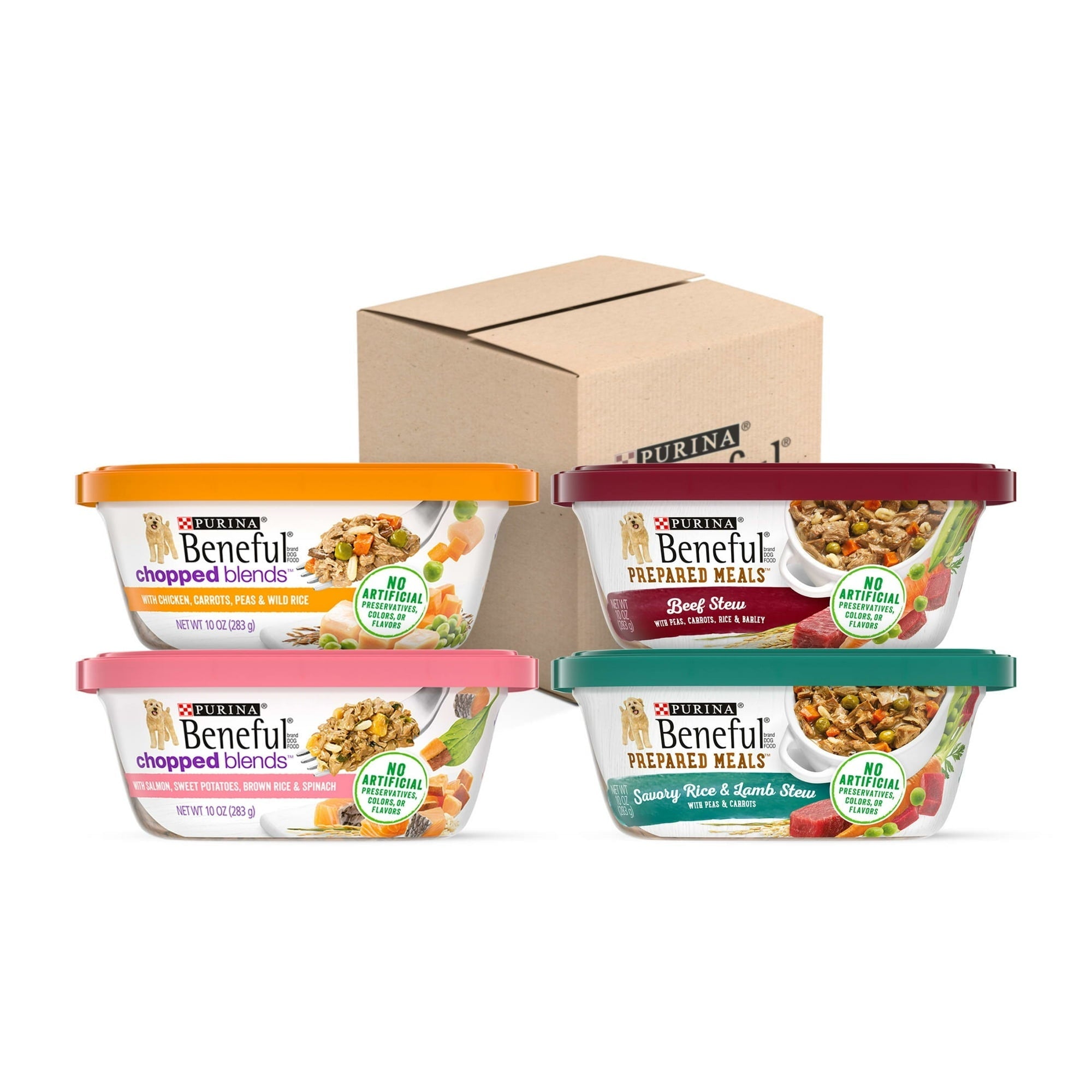 Purina Beneful Dog Food Freshly Prepared Meals Variety Pack Wet Dog Food with Gravy