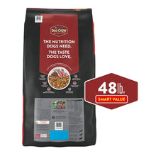 Purina Dog Chow adult dry dog food bag, 48 lb nutrition panel