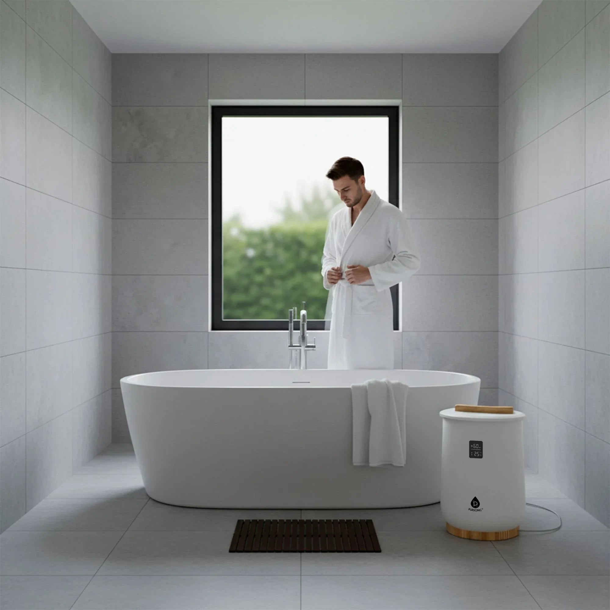 Pursonic Luxury Towel Warmer with Digital Touch Screen - USA MEGA SHOP