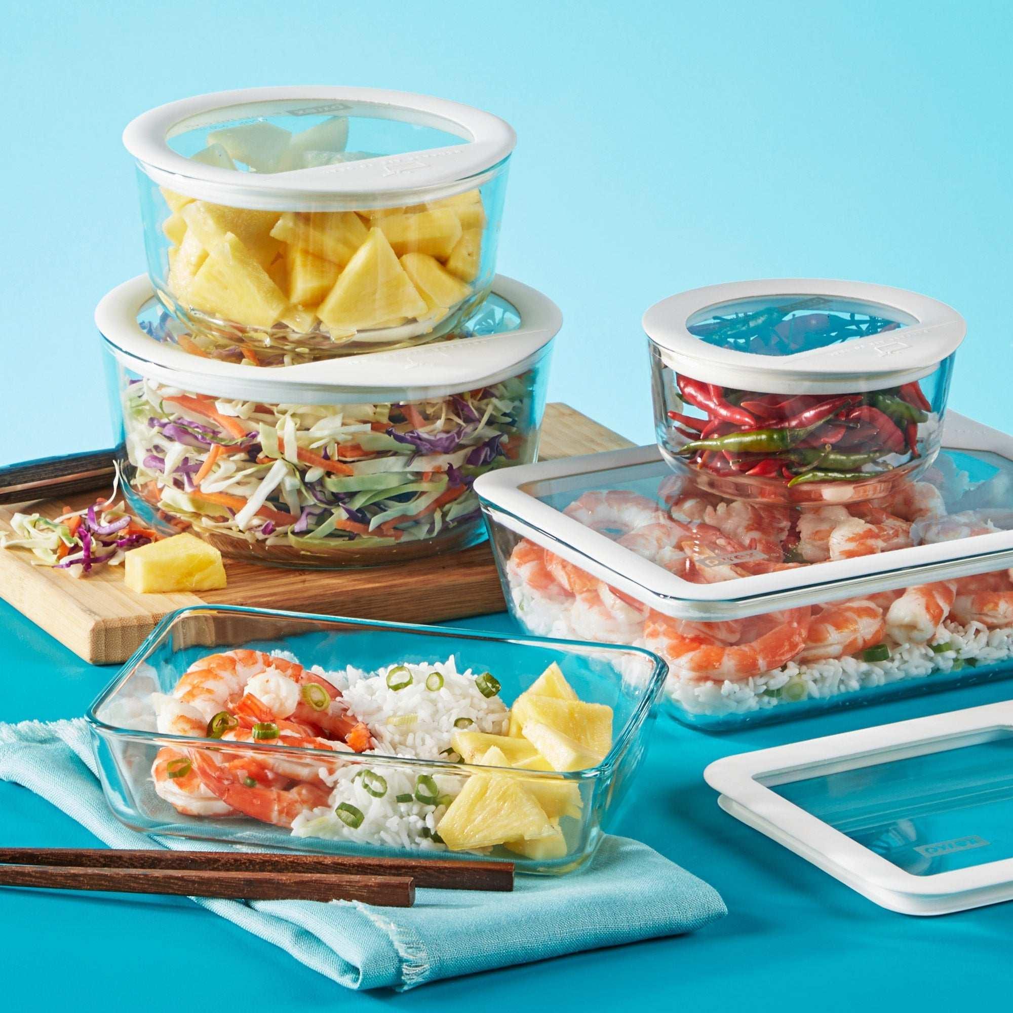Pyrex 10-piece Ultimate Glass Food Storage Set - USA MEGA SHOP