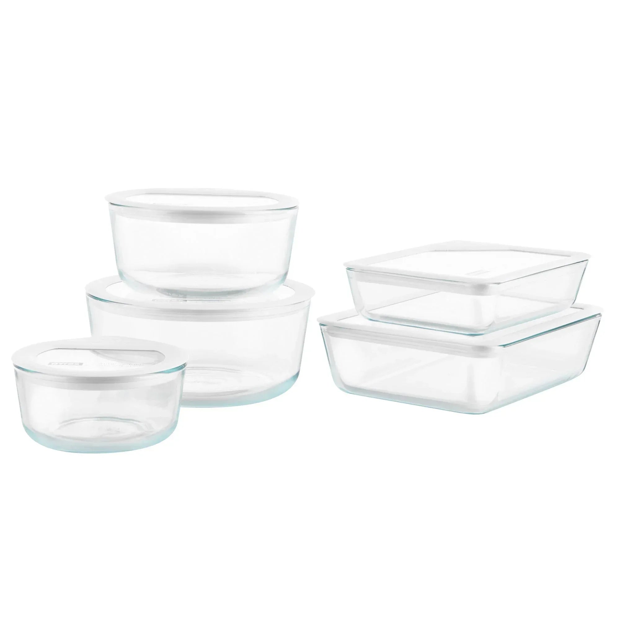 Pyrex 10-piece Ultimate Glass Food Storage Set - USA MEGA SHOP